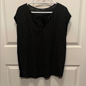 Papermoon Black Top with Pink Pattern